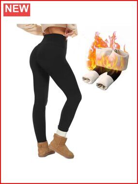 Fleece Lined Leggings Women Thermal Thick Winter Warm Snow Pants
